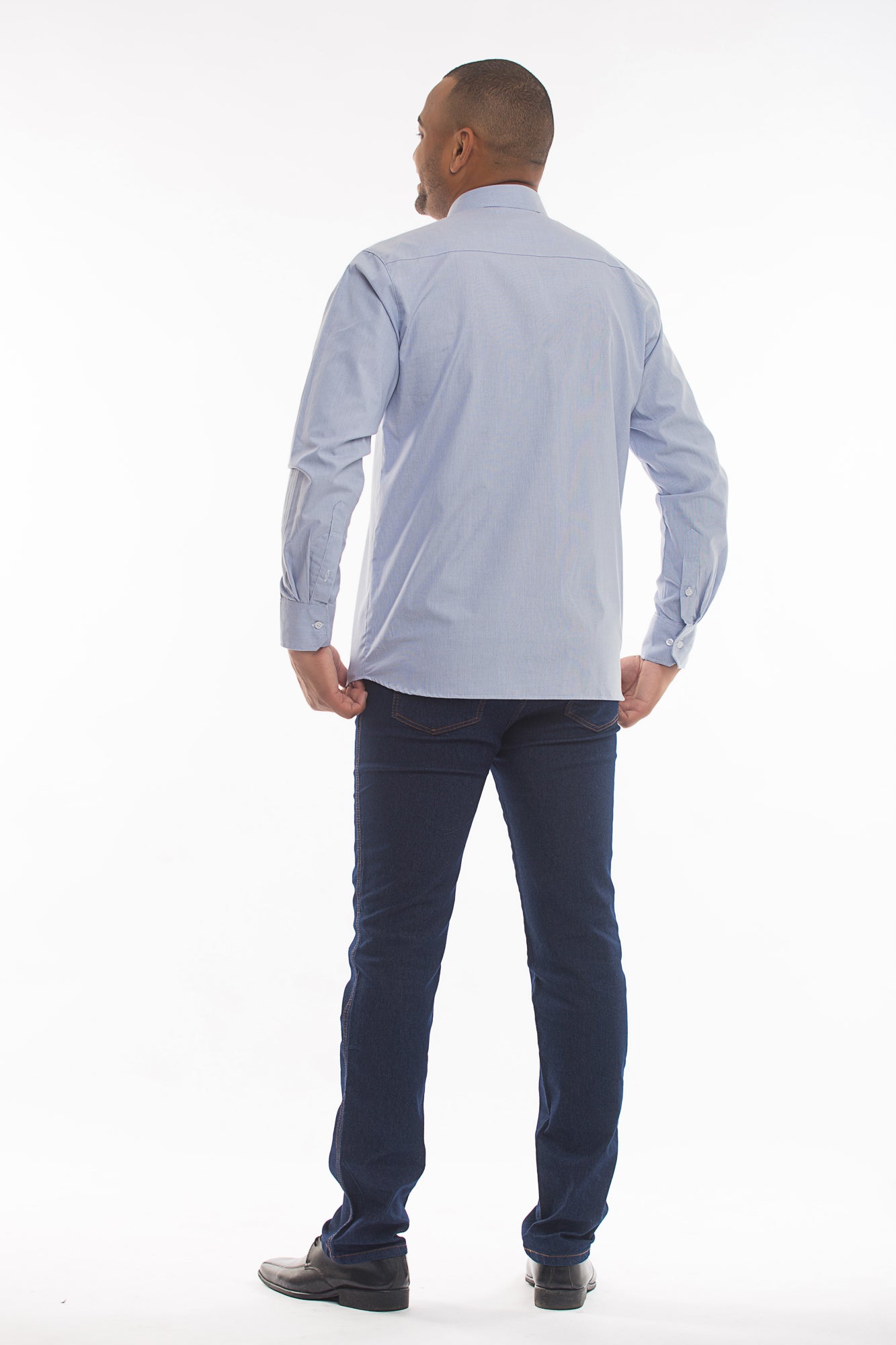 Camisa Social Masculina Manga Longa