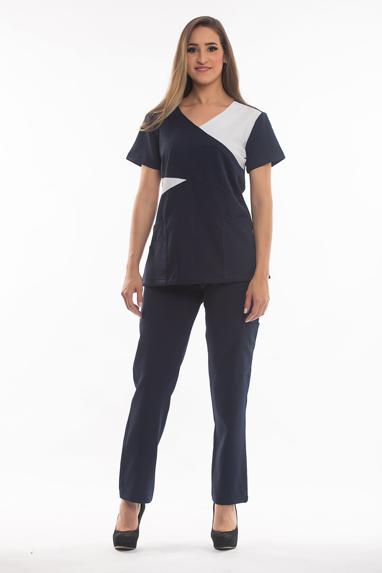 Conjunto Scrubs Feminino Recortes