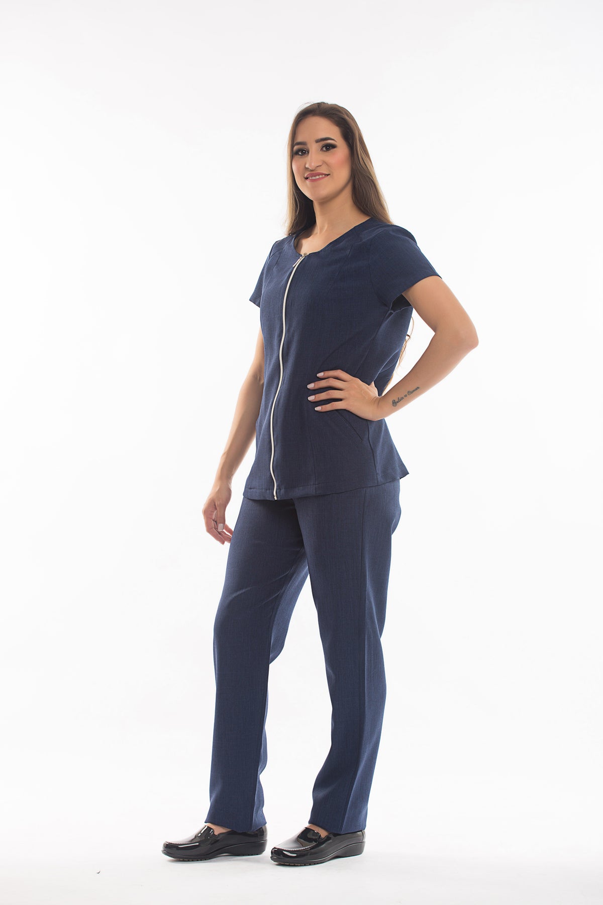 Conjunto Scrubs Feminino Zíper