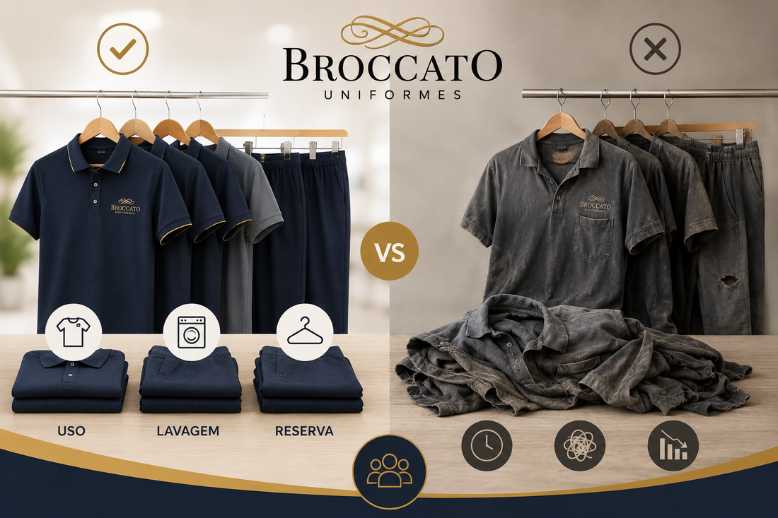 Quantos uniformes cada funcionário precisa?