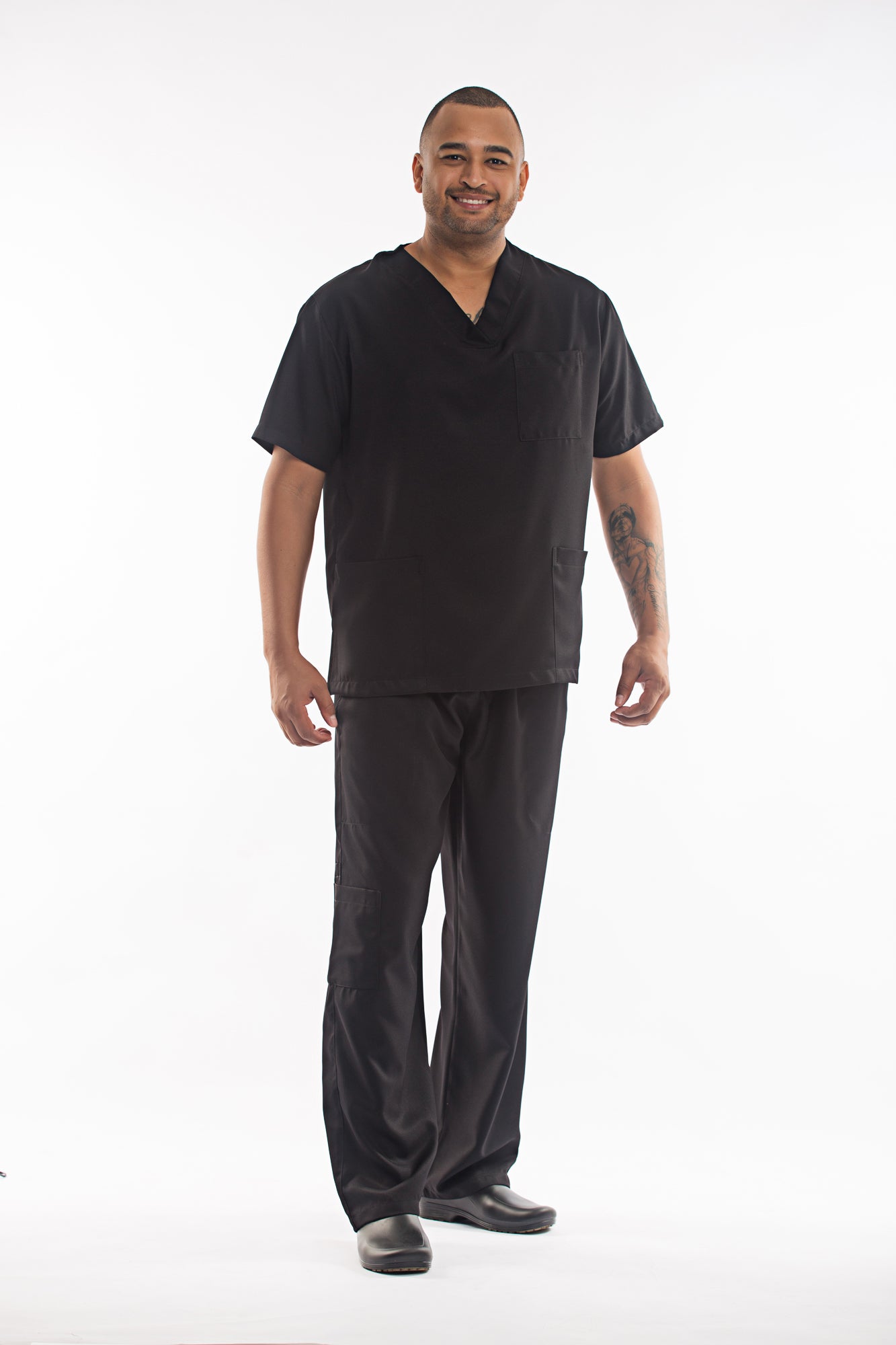 Camisa Scrubs Unissex Decote V